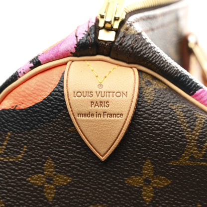 Louis Vuitton Monogram Roses Speedy 30 6 of 10