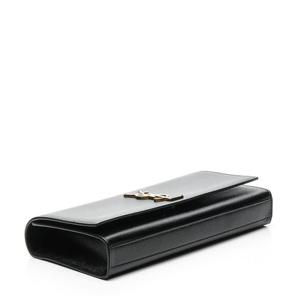 Saint Laurent Grain De Poudre Monogram Cassandre Clutch Black 4 of 6