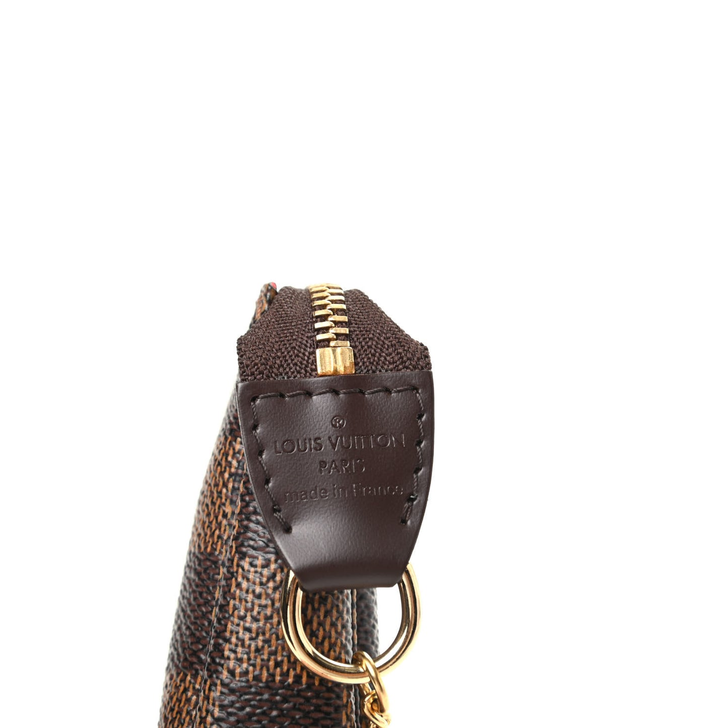 Damier Ebene Complice Trunks and Bags Mini Pochette Accessories Red