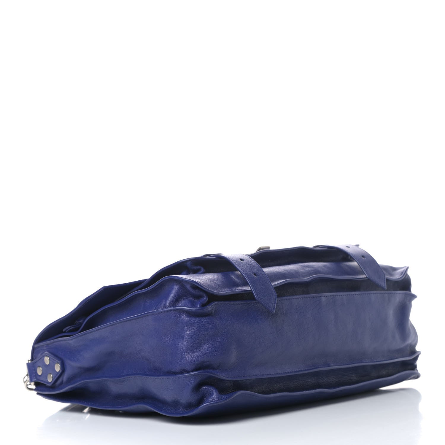 Proenza Schouler Lambskin Large PS1 Satchel Sapphire 3 of 4