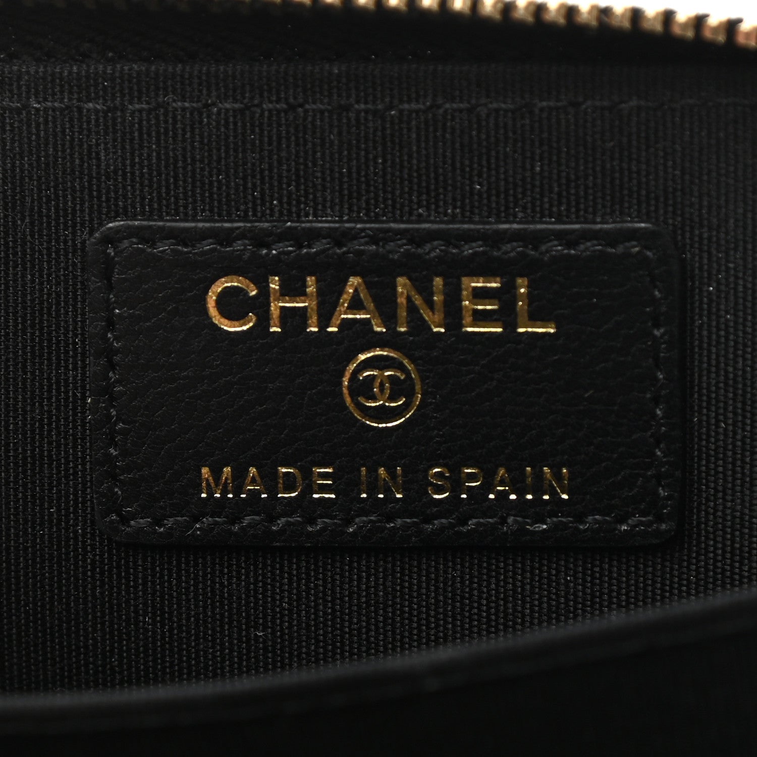 Chanel Lambskin Quilted Chanel 19 Zip Around Coin Purse Wallet Black 6 of 7