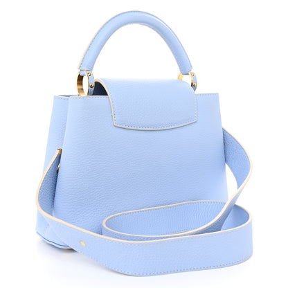 Louis Vuitton Taurillon MiniMe Capucines BB Candy Blue 3 of 10