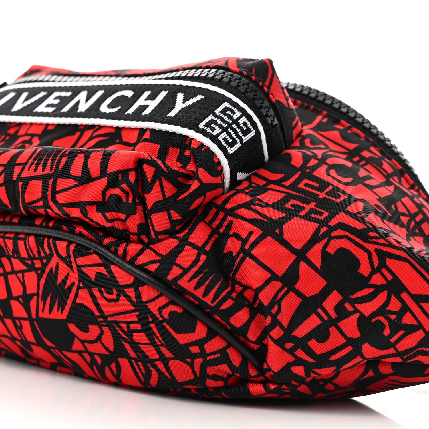 Givenchy Nylon Printed Light 3 Bum Bag Black Red 10 of 10