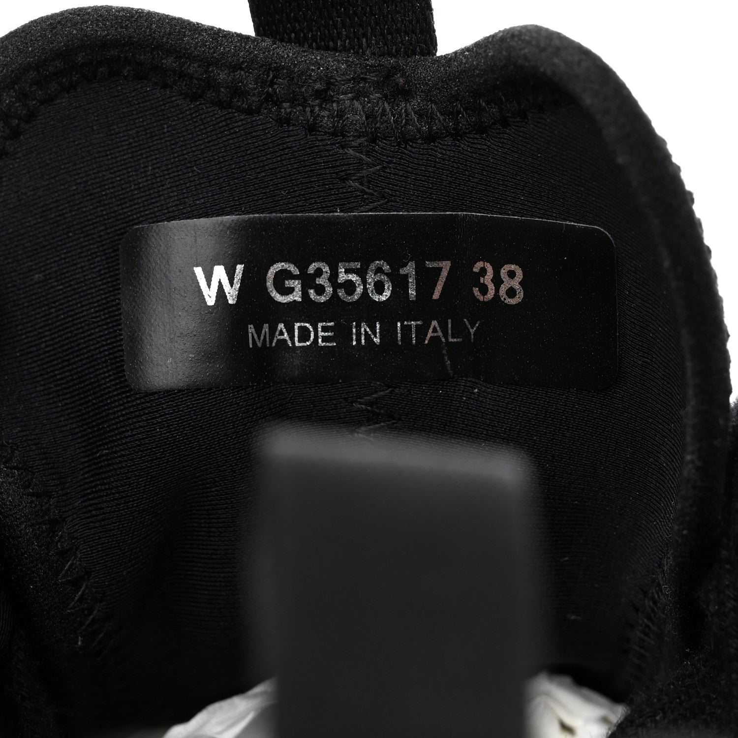 Chanel Velvet Calfskin Mixed Fibers CC Sneakers 38 Black 6 of 9