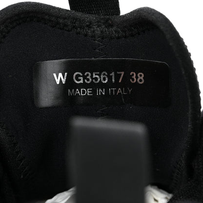 Chanel Velvet Calfskin Mixed Fibers CC Sneakers 38 Black 6 of 9