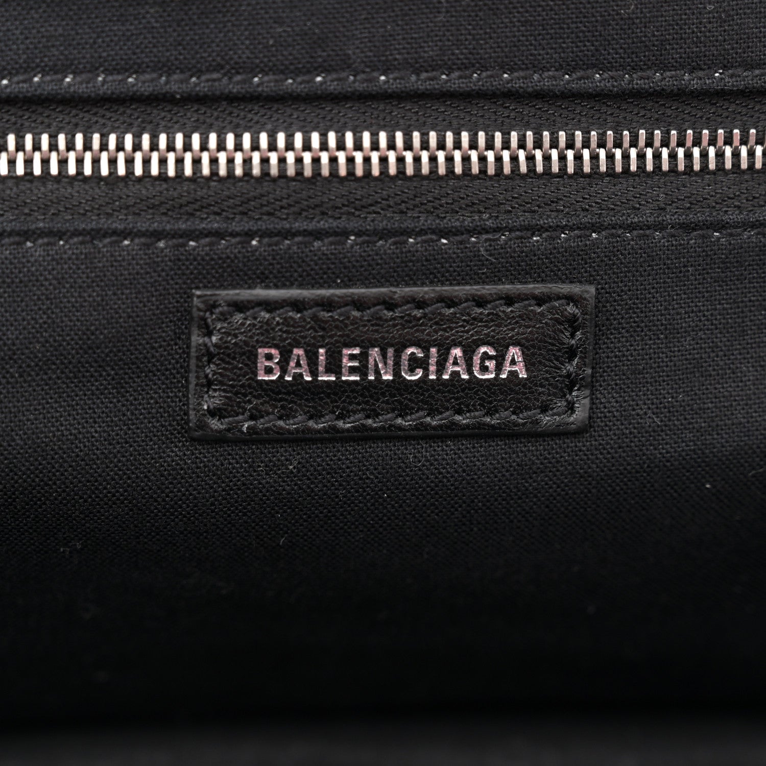 Balenciaga Shiny Supple Calfskin Logo Crocodile Embossed XL Cloud Clutch Pink 6 of 12