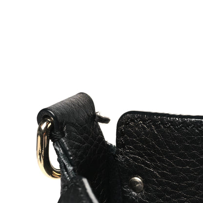 Valentino Garavani Pebbled Calfskin Mini Rockstud Flip-Lock Messenger Bag Black 12 of 12