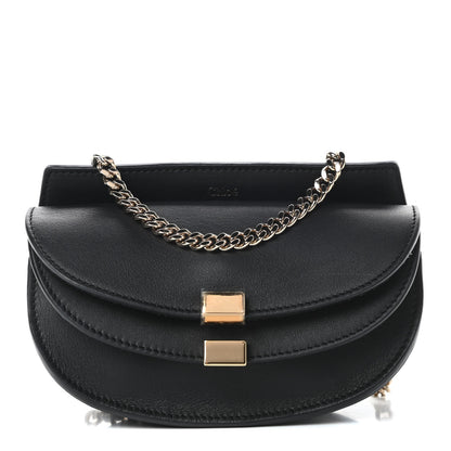 Chloe Calfskin Nano Georgia Crossbody Bag Black 1 of 10