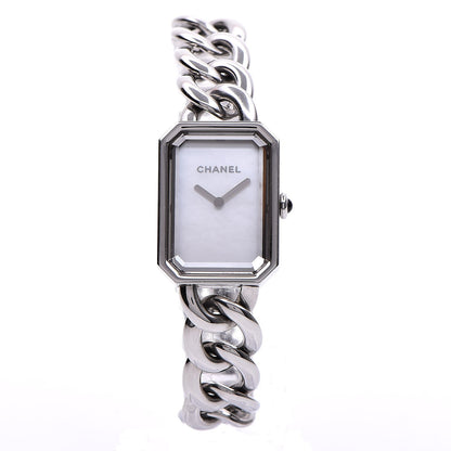 Chanel Stainless Steel Mother of Pearl 20mm Chain Premiere Quartz Watch 1 of 8