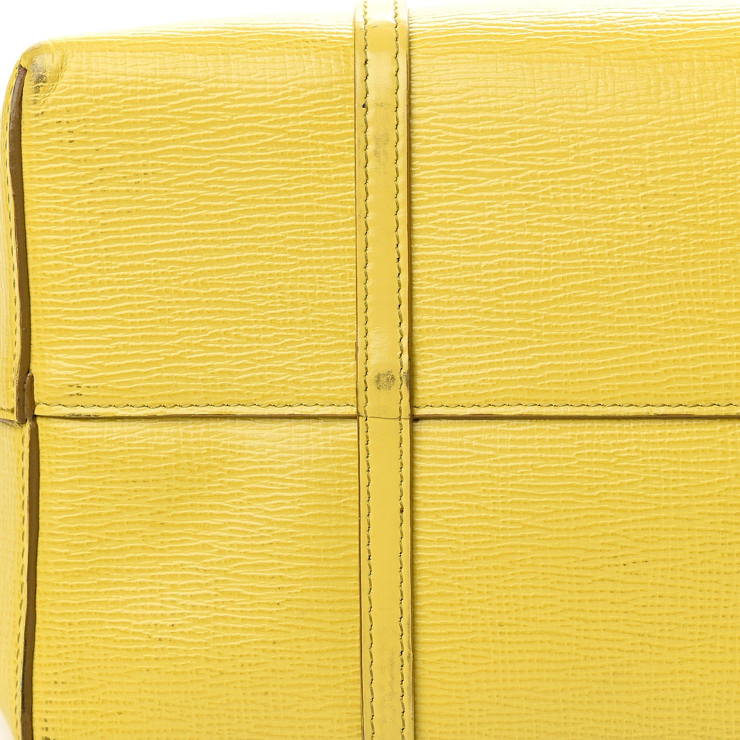Textured Calfskin Escape Tote Yellow