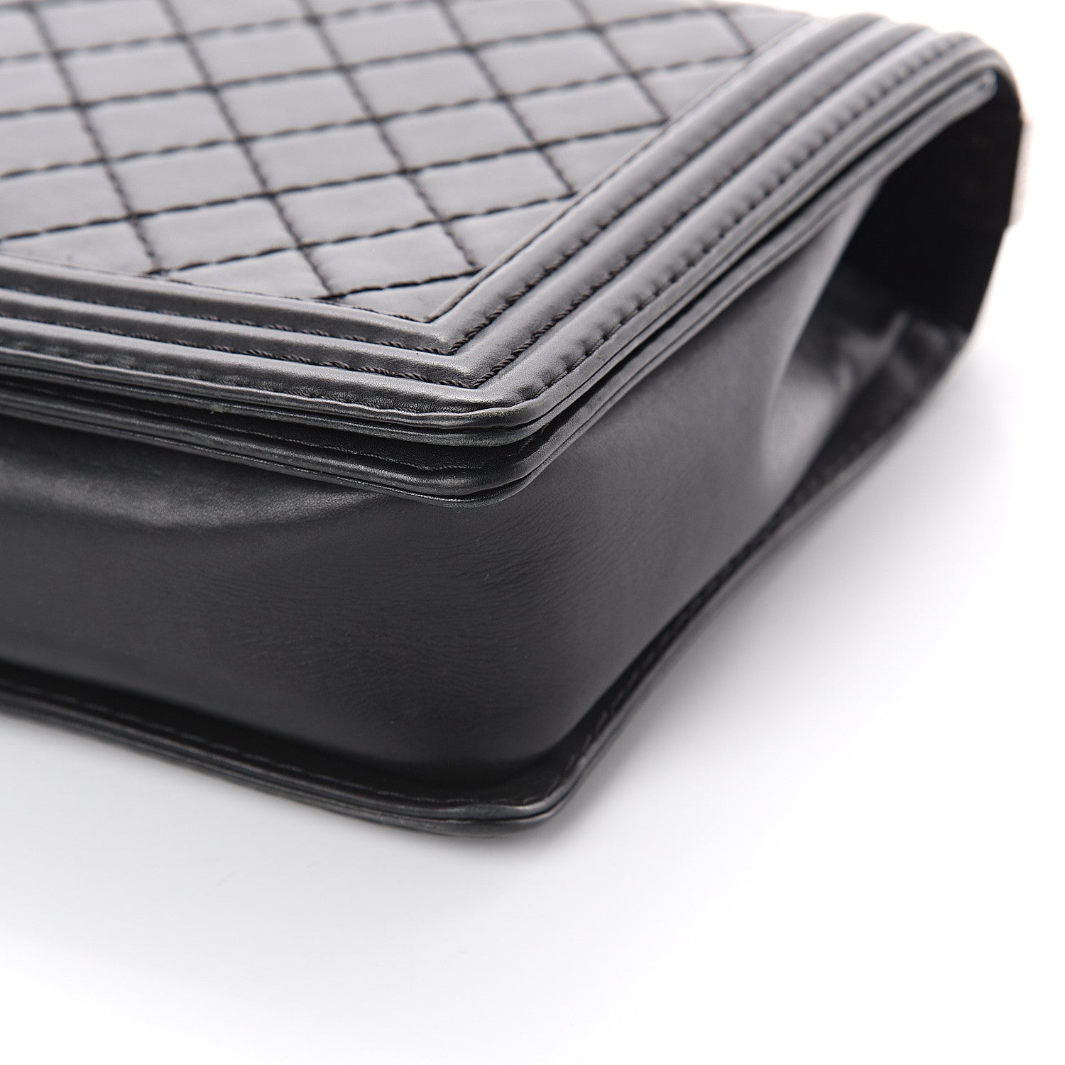 Chanel Lambskin Quilted Large Boy Flap Black 9 of 9