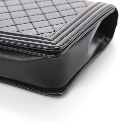 Chanel Lambskin Quilted Large Boy Flap Black 9 of 9