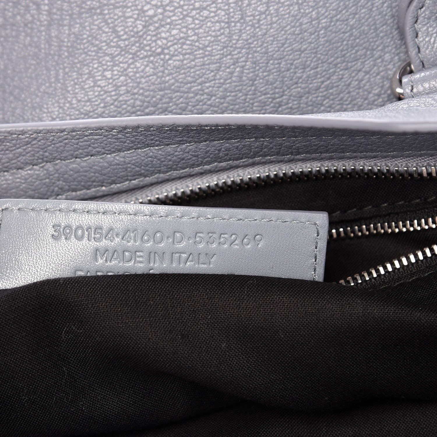 Balenciaga Chevre Silver Metallic Edge Hardware City Bleu Acier 8 of 11