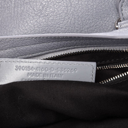Balenciaga Chevre Silver Metallic Edge Hardware City Bleu Acier 8 of 11