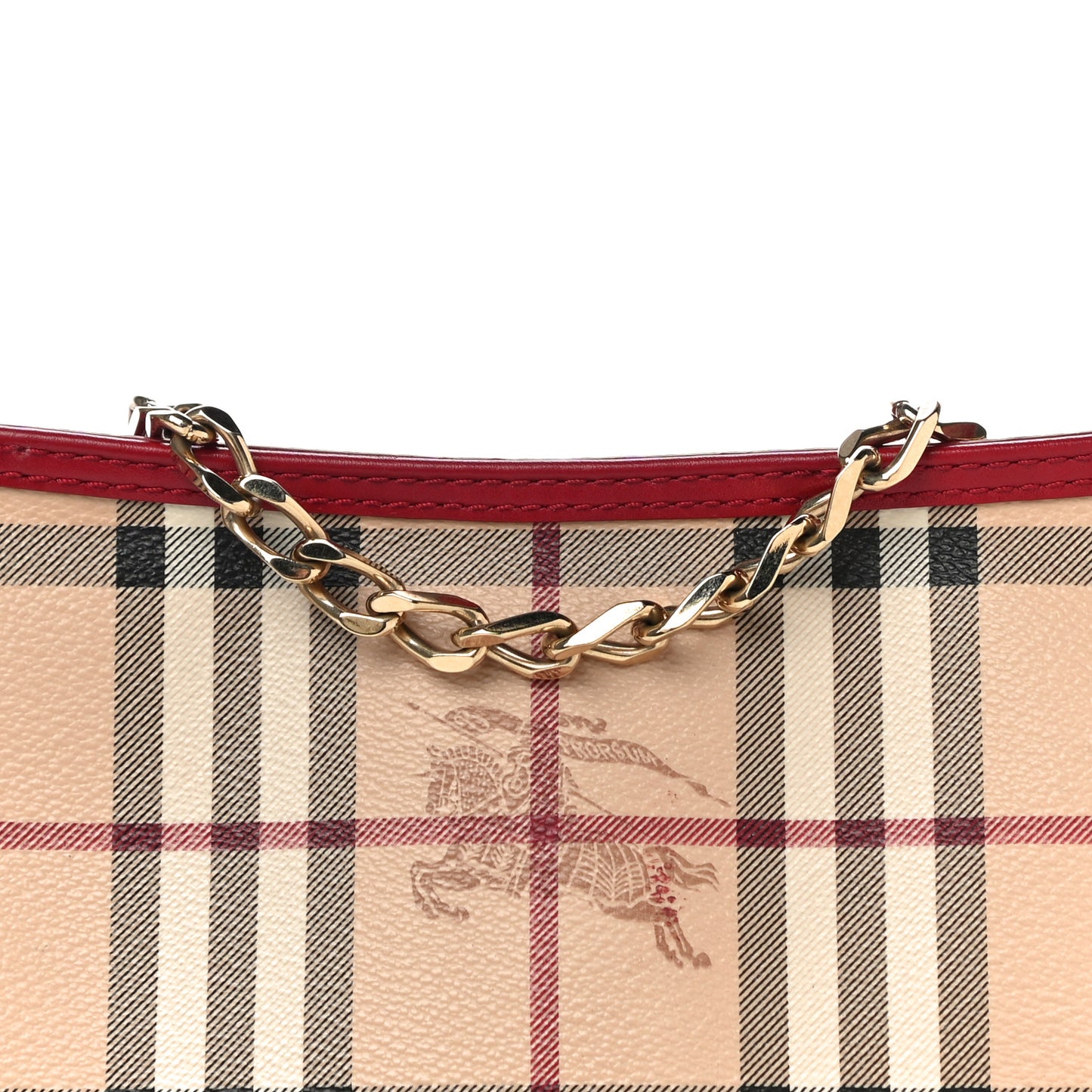 Haymarket Check Clara Pochette Military Red
