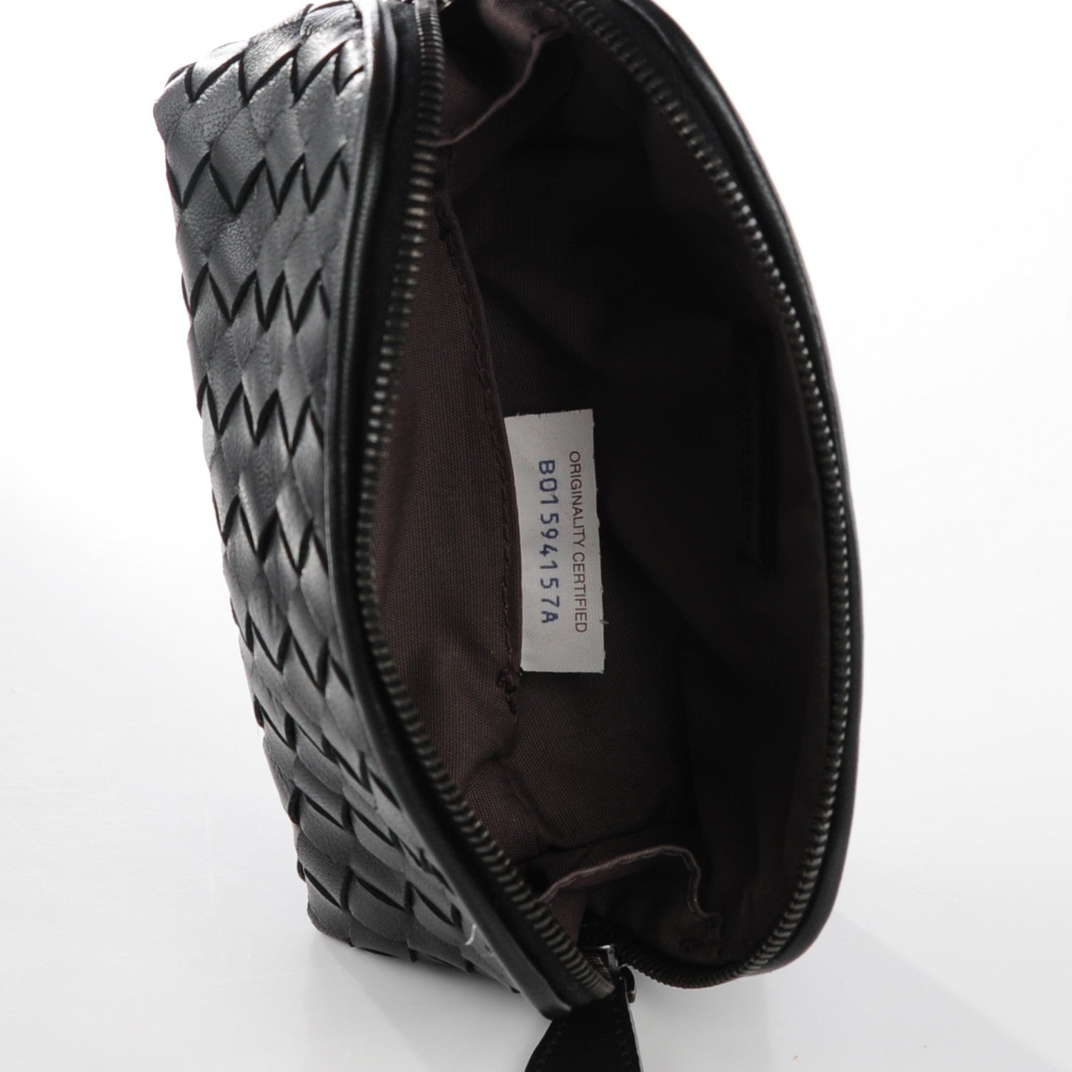 Bottega Veneta Nappa Intrecciato Small Cosmetic Case Nero Black 7 of 7