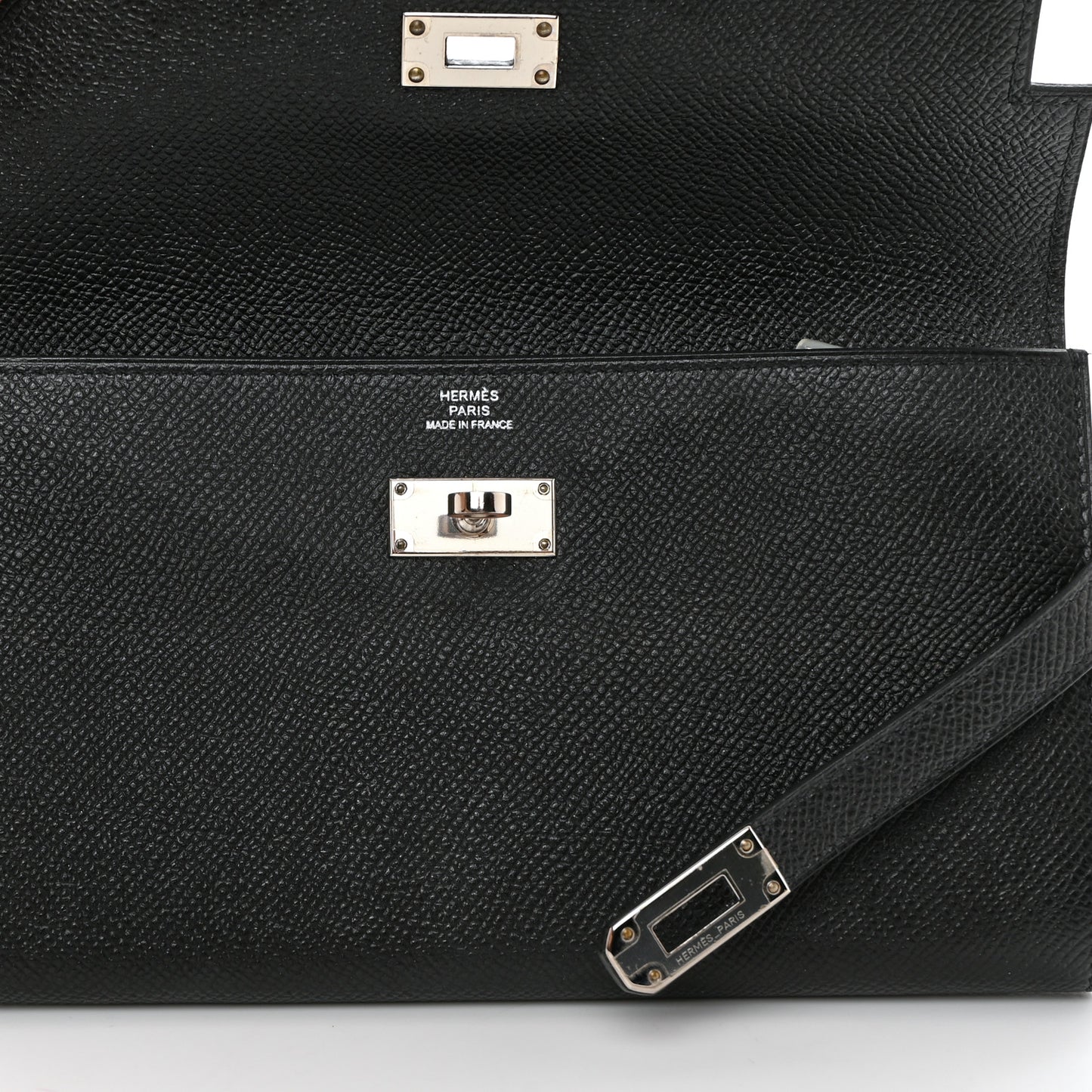 Epsom Kelly Longue Wallet Black