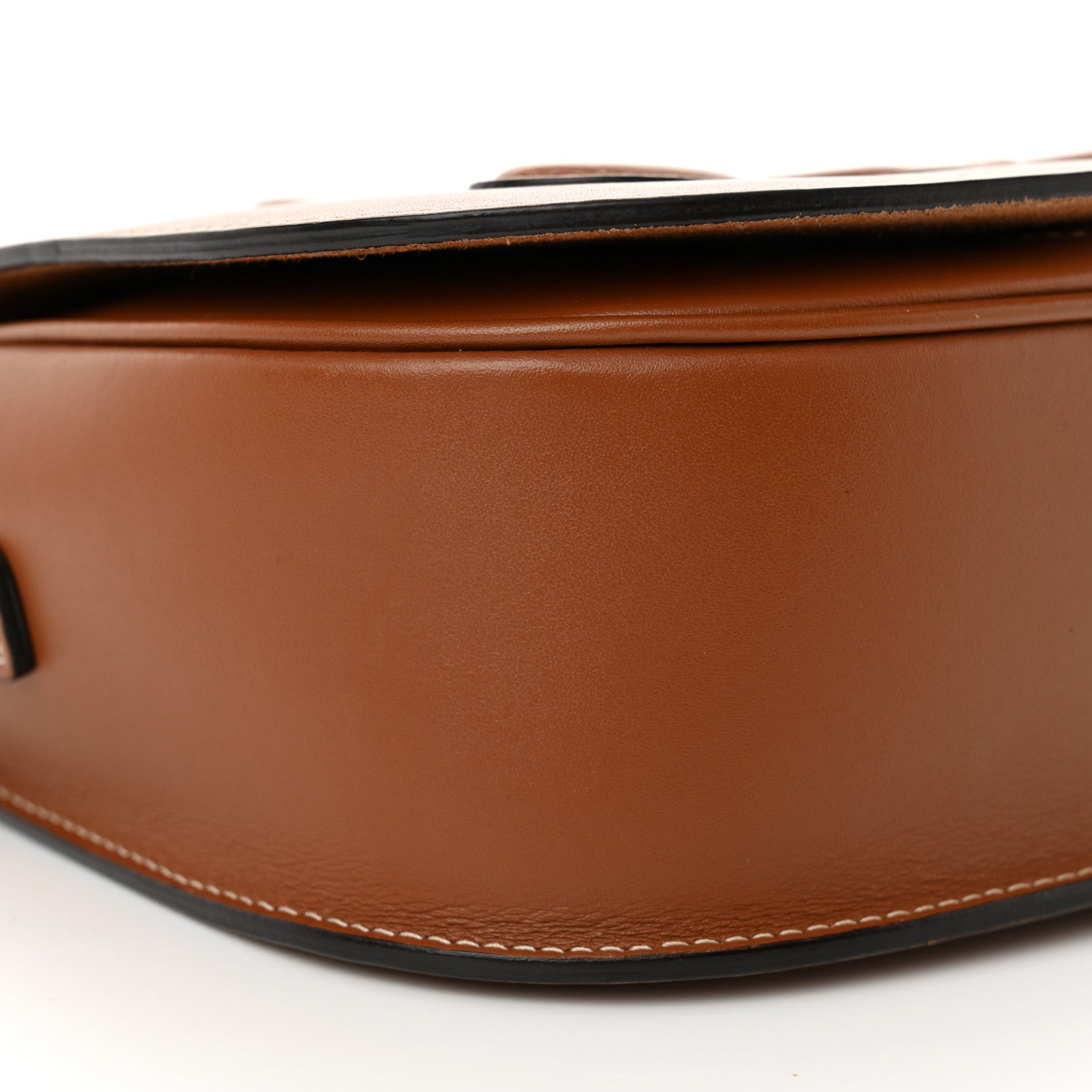 Celine Smooth Calfskin Cuir Triomphe Folco Crossbody Bag Tan 8 of 10