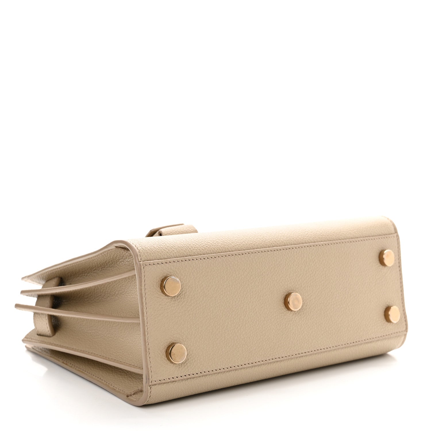 Saint Laurent Grained Calfskin Nano Sac De Jour Sea Salt 4 of 14
