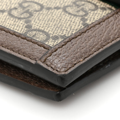 Gucci GG Supreme Monogram Web Ophidia Passport Case Beige New Acero 11 of 15