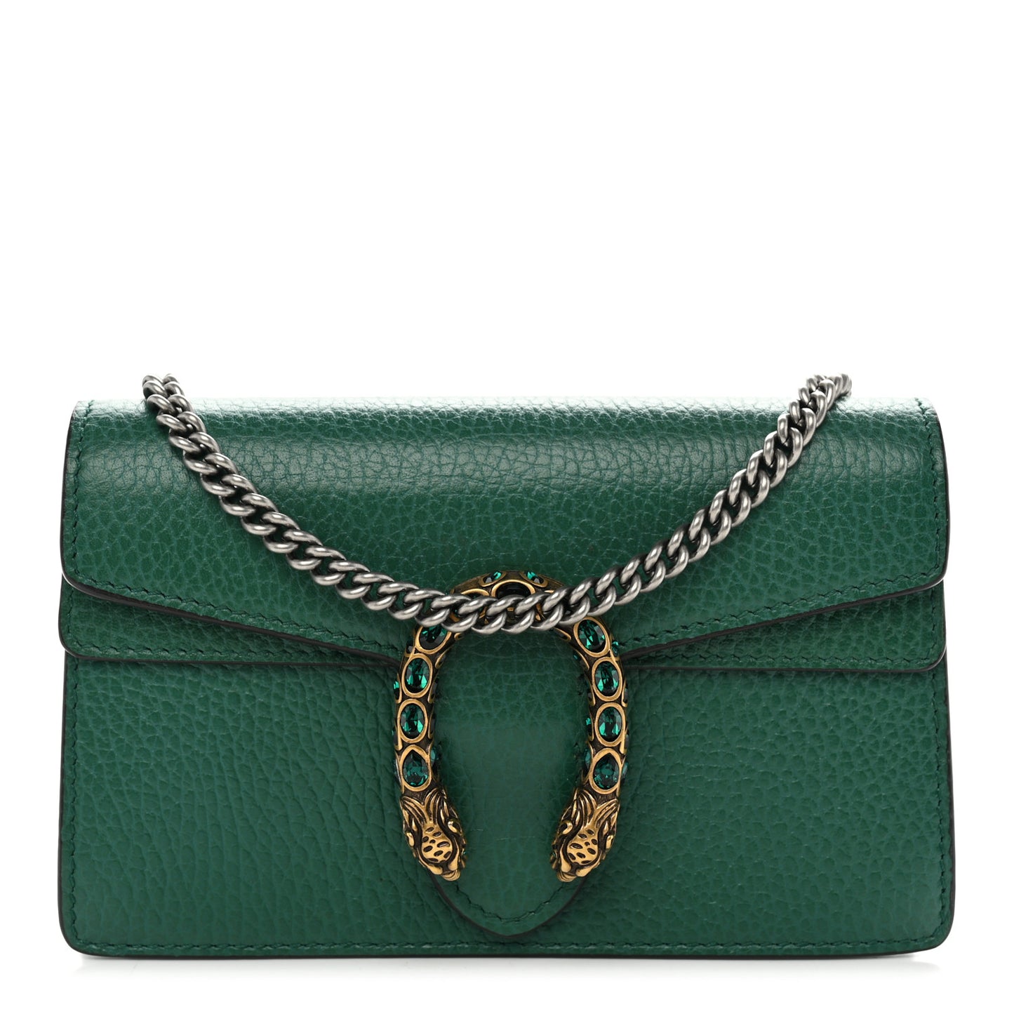 Calfskin Super Mini Dionysus Shoulder Bag Emerald