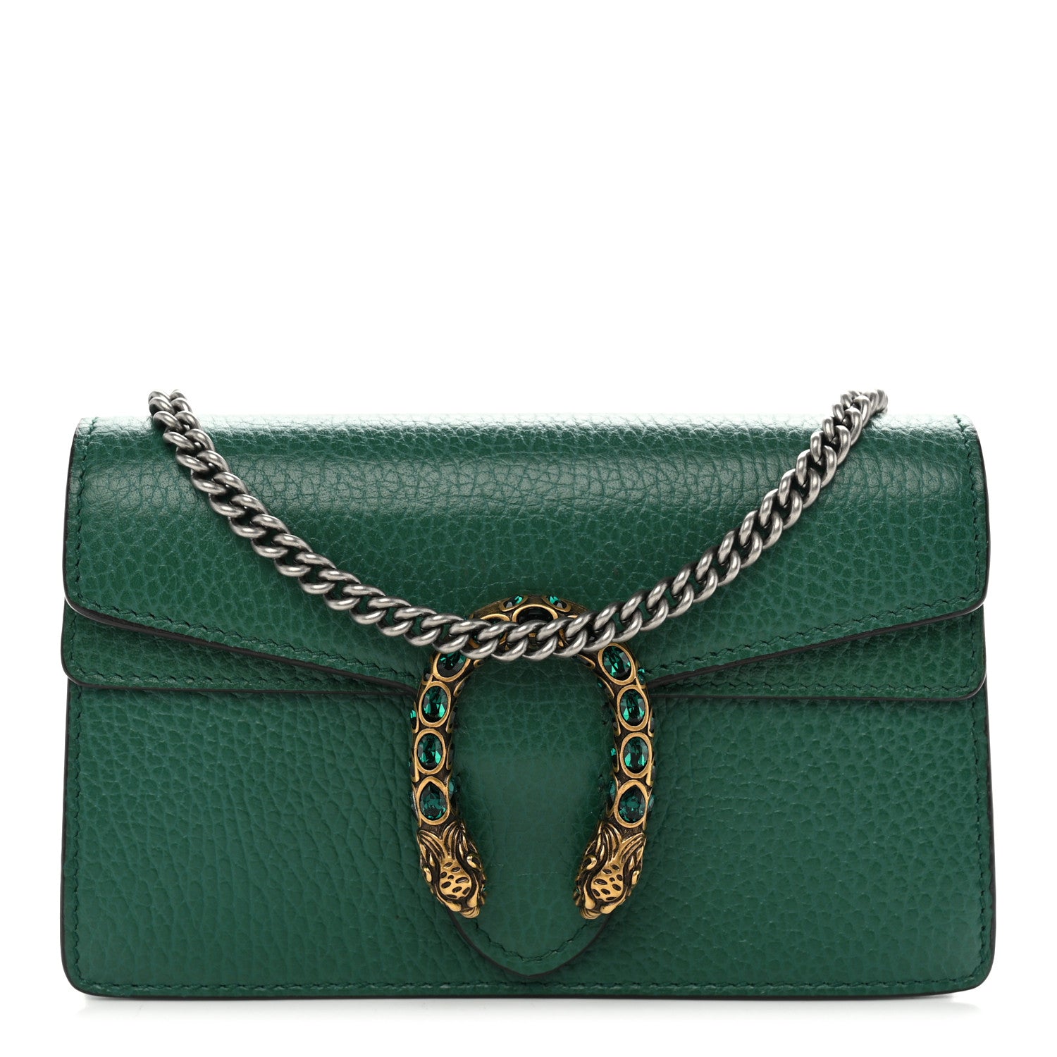 Gucci Calfskin Super Mini Dionysus Shoulder Bag Emerald 1 of 10