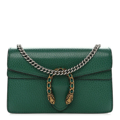 Gucci Calfskin Super Mini Dionysus Shoulder Bag Emerald 1 of 10