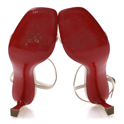 Christian Louboutin Nappa Condora 85 Sandals 37 Leche 6 of 7
