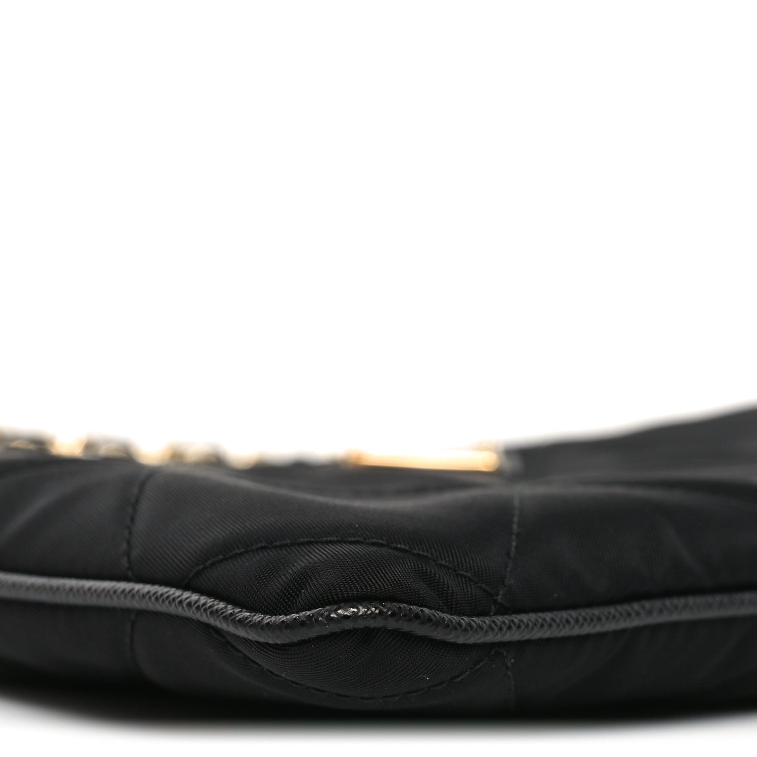Prada Re-Nylon Tessuto Impuntu Quilted Re-Edition 1995 Chaine Pouch Black 8 of 10