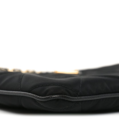 Prada Re-Nylon Tessuto Impuntu Quilted Re-Edition 1995 Chaine Pouch Black 8 of 10