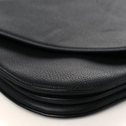 Bottega Veneta Calfskin Mount Envelope Bag Black 7 of 8