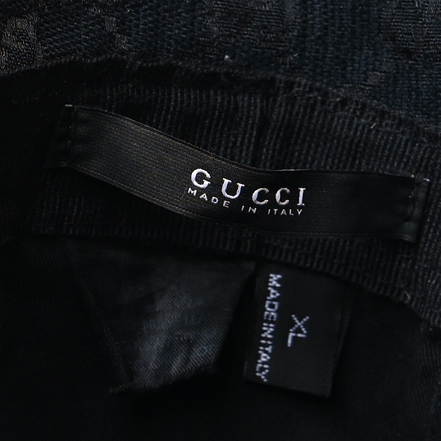 Monogram Web Bucket Hat XL Black