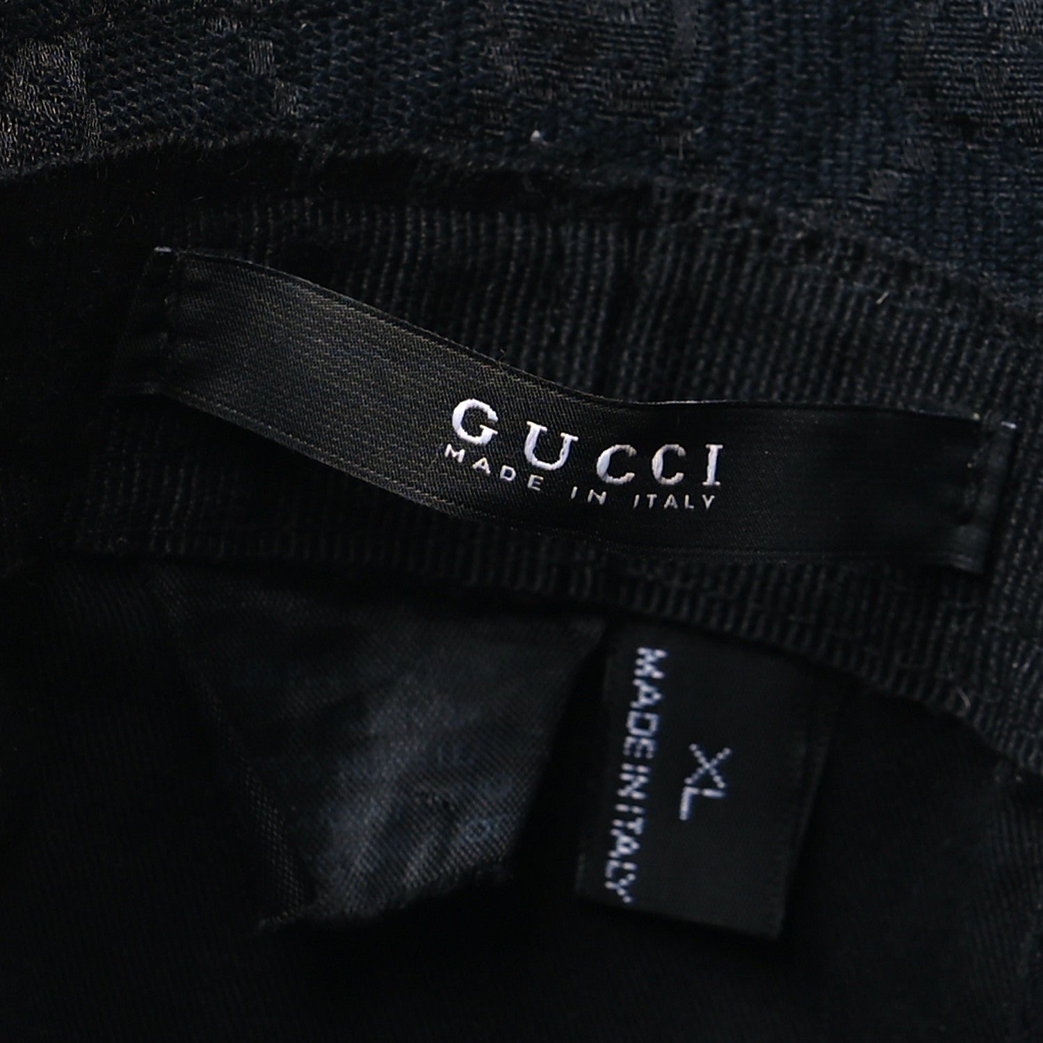 Gucci Monogram Web Bucket Hat XL Black 7 of 7