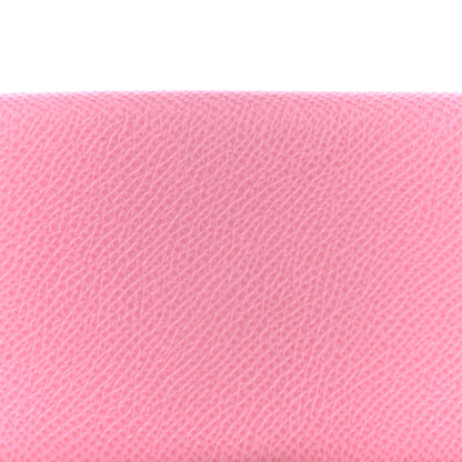 Hermes Epsom Calvi Card Case 5P Pink 7 of 10