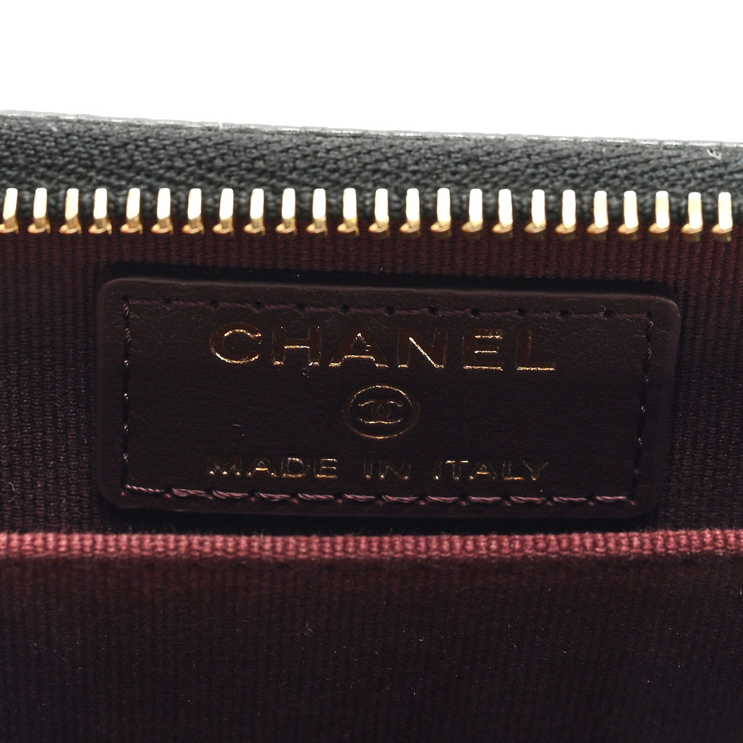 Caviar Quilted Classic Zipped Coin Purse Black
