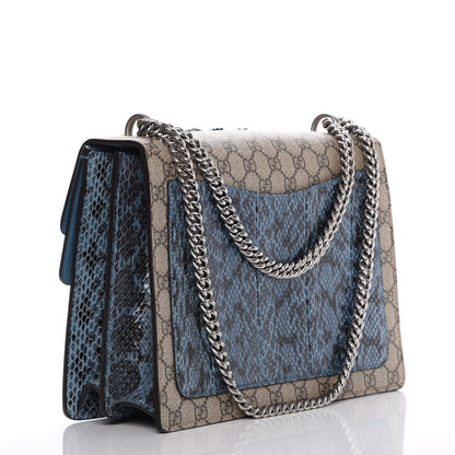 Gucci GG Supreme Monogram Python Embroidered Medium Dionysus Shoulder Bag 3 of 9