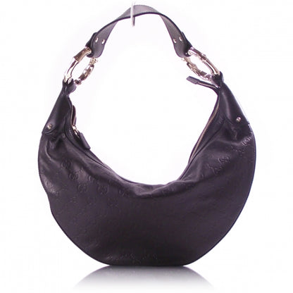 Gucci Guccissima Bamboo Ring Hobo 1 of 10
