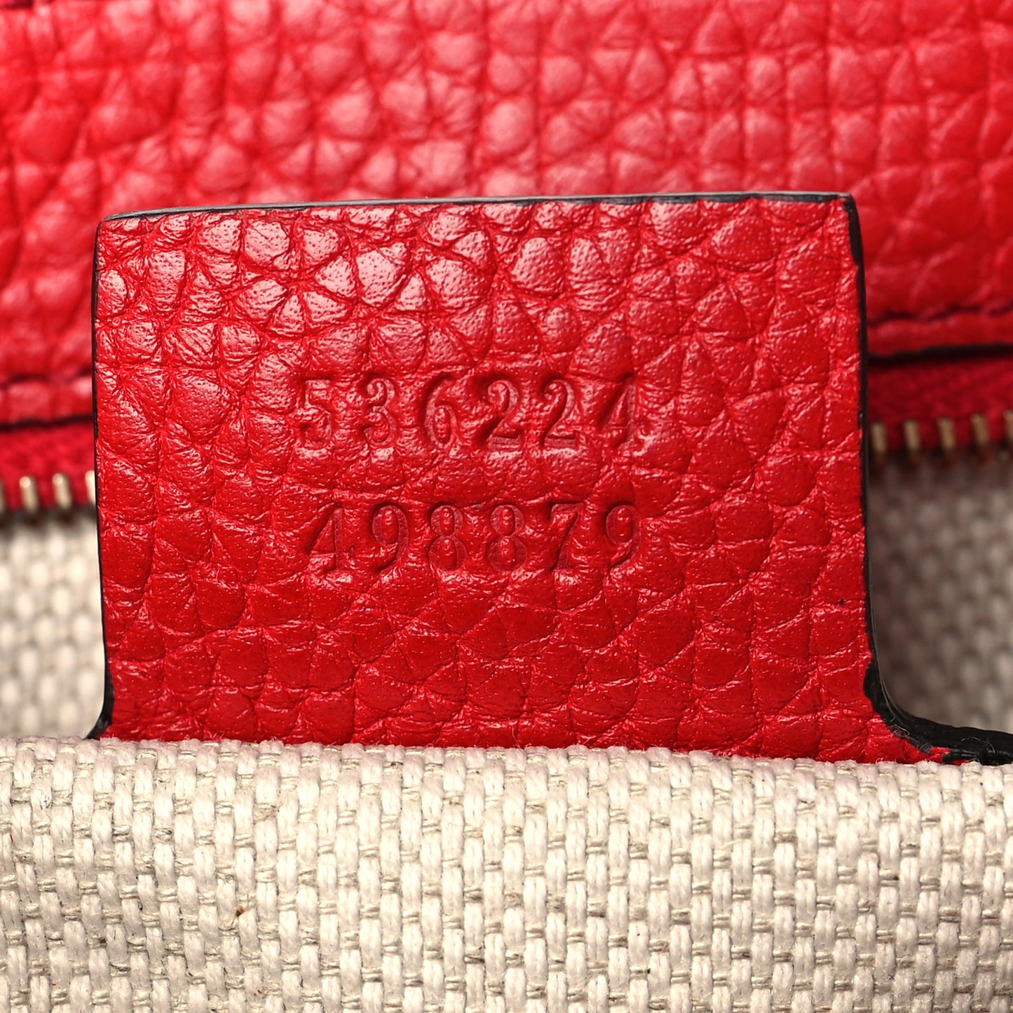 Pebbled Calfskin Medium Soho Flap Crossbody Vibrant Red
