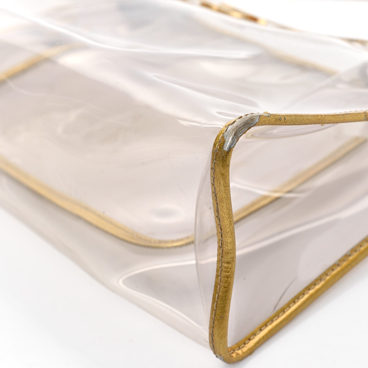 Chanel Vinyl Naked Tote Gold 9 of 11