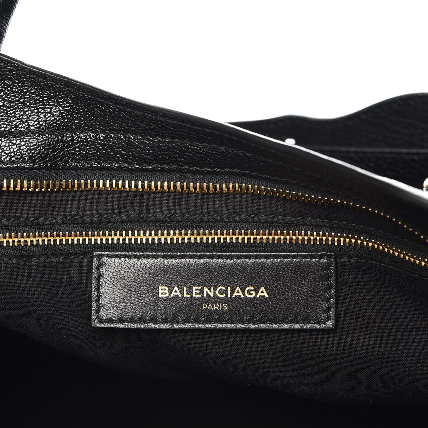 Chevre Gold Metallic Edge Hardware City Black