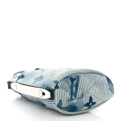 Louis Vuitton Hickory Stripes Denim Monogram Watercolor Sac Marin BB Blue 4 of 9