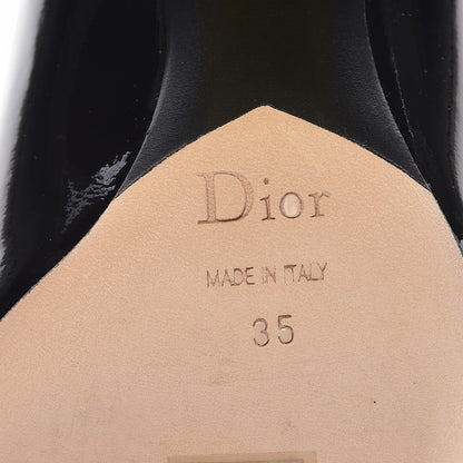 Christian Dior Patent Lucite Crystal Short Boots 35 Black 7 of 9