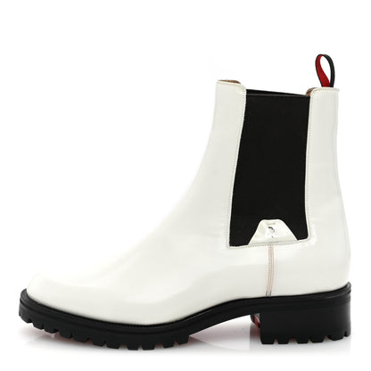 Christian Louboutin Calfskin Abrasivato Mens Motok Flat Boots 42.5 White 1 of 7