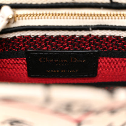 Christian Dior Canvas Medium DiorAmour Graffiti Lady D-Lite Latte 6 of 10