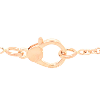 Hermes 18K Rose Gold Diamond Finesse Pendant Necklace 3 of 4