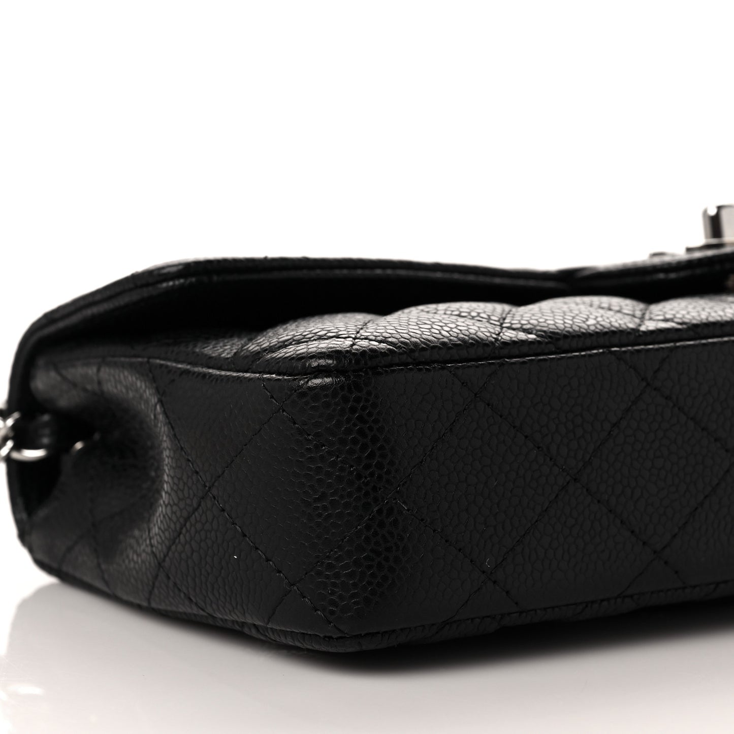 Caviar Quilted East West Flap Black