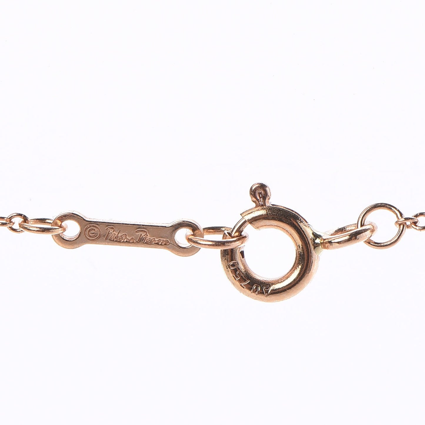 18K Rose Gold Diamond Mini Paloma's Graffiti Love Pendant Necklace