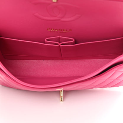 Chanel Lambskin Quilted Medium Double Flap Pink 4 of 19
