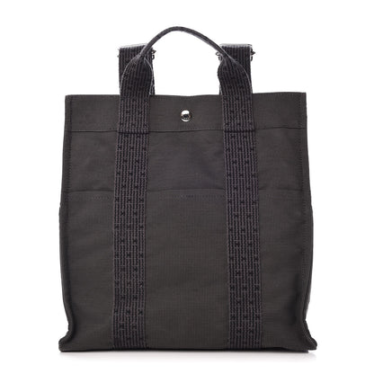 Hermes Canvas Herline Backpack Grey 1 of 5