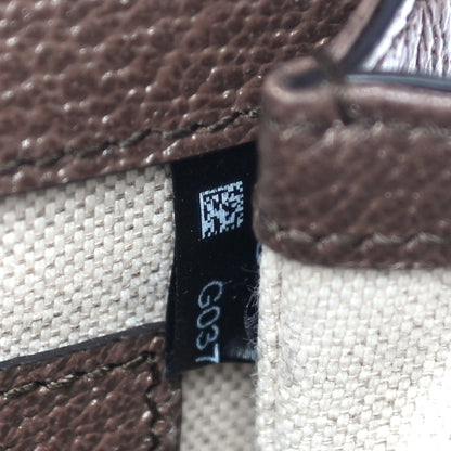 Gucci Monogram Jumbo GG Textured Dollar Calfskin Web Mini Bamboo 1947 Top Handle Bag Camel Ebony New Acero 7 of 11